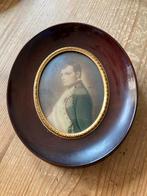 Antiek Miniatuur Portret Napoleon Bonaparte, Ophalen of Verzenden