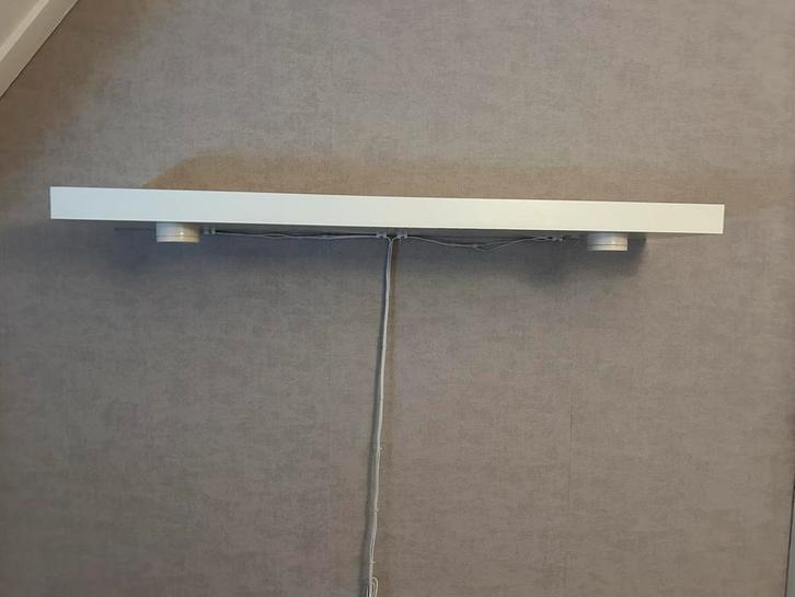 Wandplank met Spotjes/Leeslampjes - 110cm, Huis en Inrichting, Woonaccessoires | Wandplanken en Boekenplanken, Gebruikt, Ophalen