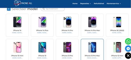 IPHONE 14 PRO 14 PRO MAX 14 PLUS 14 ACHTERKANT REPARATIE ,-, Telecommunicatie, Mobiele telefoons | Apple iPhone, Nieuw, Zonder abonnement