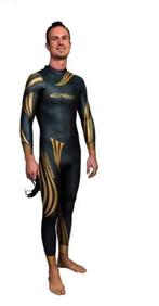 Epsealon dynamic freediving wetsuit freedive size 4, Ophalen of Verzenden, Zo goed als nieuw, Heer, Wetsuit