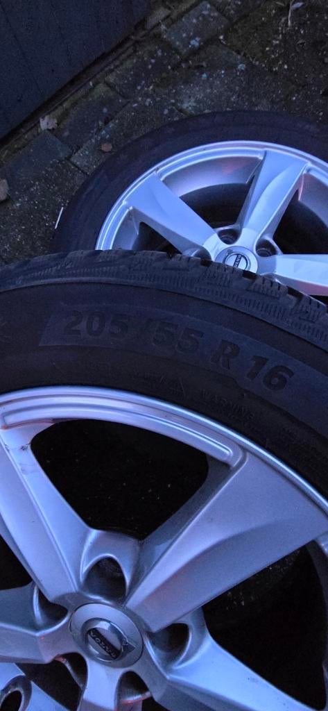 Volvo Velgen 5x108 met Winterbanden, Auto-onderdelen, Banden en Velgen, Ophalen, Gebruikt, 16 inch, Banden en Velgen