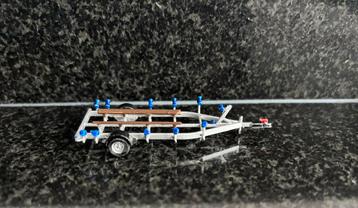 Resin bouwpakket boot trailer aanhanger 1:87 H0 beschikbaar voor biedingen