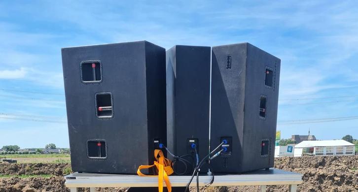 8x DE Acoustic AH3S , 3-Way, Topkast , Fullrange, Longthrow, Audio, Tv en Foto, Luidsprekers, Zo goed als nieuw, Front, Rear of Stereo speakers
