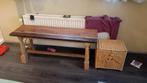 Houten bankje - 111x34x48.5 cm, Ophalen