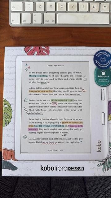Rakuten Kobo Libra Colour wit beschikbaar voor biedingen