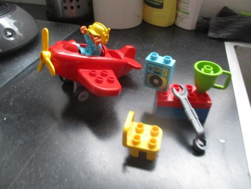 DUPLO ROOD VLIEGTUIG, Kinderen en Baby's, Speelgoed | Duplo en Lego, Zo goed als nieuw, Duplo, Complete set, Ophalen of Verzenden