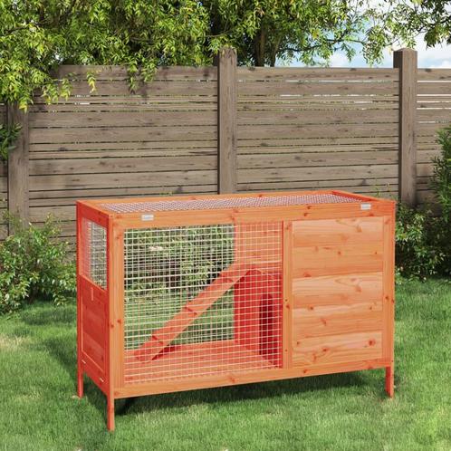 AANBIEDING | Konijnenhok voor buiten massief hout! GRTS BEZO, Dieren en Toebehoren, Knaagdieren en Konijnen | Hokken en Kooien