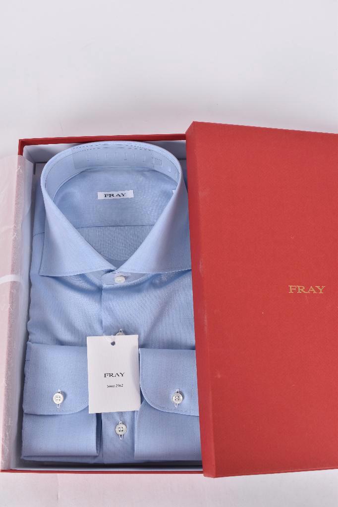Nieuw shirt overhemd van FRAY katoen maat 42, Kleding | Heren, Overhemden, Nieuw, Halswijdte 41/42 (L), Blauw, Ophalen of Verzenden