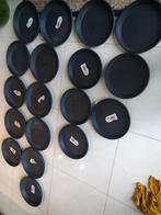 18 zgan kunststof bloempotschalen of onderzetters zwart, Kunststof, Minder dan 30 cm, Minder dan 60 cm, Rond