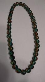 Groen KETTING met elastiek. Lengte 38 cm, Sieraden, Tassen en Uiterlijk, Kettingen, Ophalen of Verzenden, Zo goed als nieuw, Groen