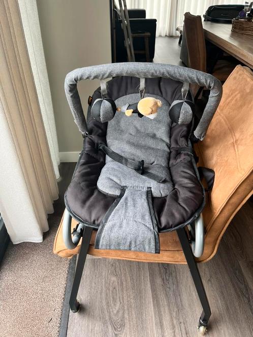 Wipstoel baby zwart, Kinderen en Baby's, Wipstoeltjes, Zo goed als nieuw, Wipstoel, Overige merken, Met gordel(s) of riempje(s)