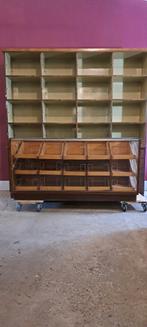Toonbank vitrine vintage, Ophalen, Gebruikt, 150 tot 200 cm, Minder dan 100 cm
