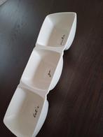 Riviera maison 3 vaks schaal *lets go nuts*, Ophalen of Verzenden, Overige stijlen, Glas, Schaal of Schalen