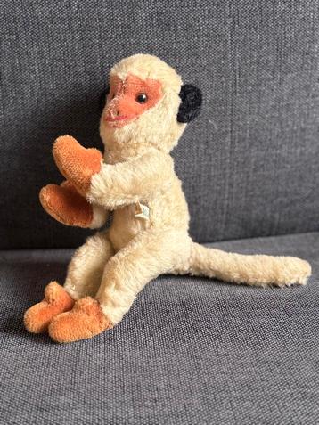 Vintage Pluche Aap - Leuk Verzamelobject! beschikbaar voor biedingen