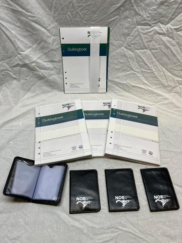 NOB logboek vulling, brevetcard hoesjes, Watersport en Boten, Duiken, Nieuw, Overige typen, Ophalen of Verzenden