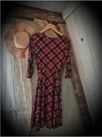King Louie kerstjurk / schotse ruit jurk / cottage style, Maat 38/40 (M), Ophalen of Verzenden, Knielengte, Rood