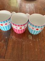 3 mokken Lief, Ophalen of Verzenden, Zo goed als nieuw, Overige stijlen, Kop(pen) en/of Schotel(s)