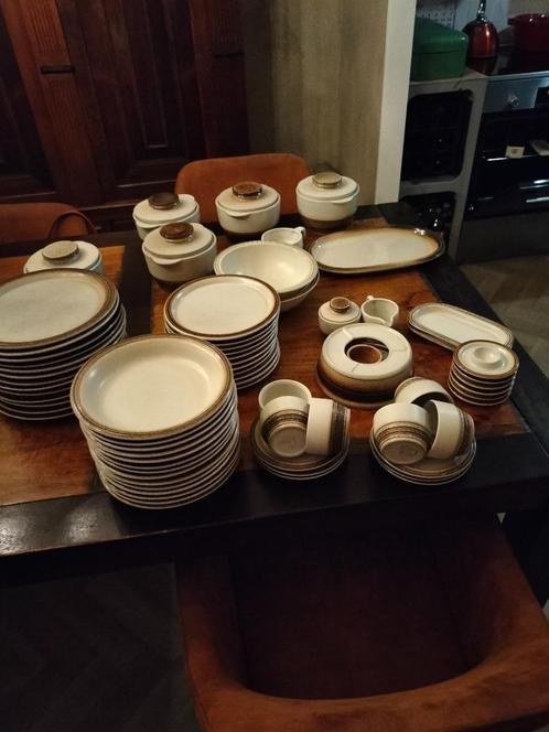 Gerzit compleet servies, Huis en Inrichting, Keuken | Servies, Gebruikt, Compleet servies, Overige stijlen, Aardewerk, Ophalen