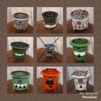 Brocante petroleum stellen, emaille, decoratie, Antiek en Kunst, Antiek | Emaille, Ophalen of Verzenden