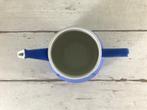 Franse blauwe grès theepot art deco, Ophalen of Verzenden, Zo goed als nieuw