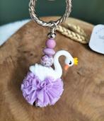 Nieuw • Mooie sleutelhanger/clip on met zwaan, Nieuw, Ophalen of Verzenden, Saluty's kinder- en kraamcadeaus, Info@salutys.nl