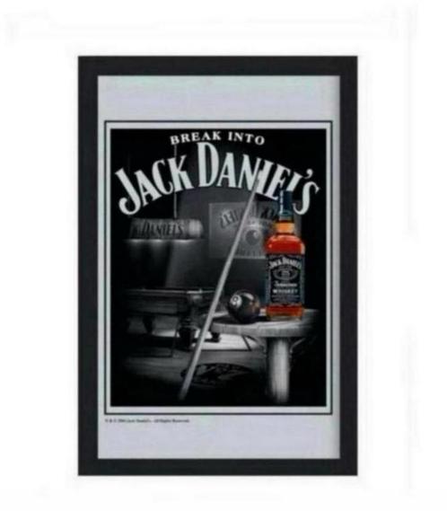Jack Daniel's Spiegel, mirror, mancave, hobby,, Huis en Inrichting, Woonaccessoires | Schilderijen, Tekeningen en Foto's, Gebruikt