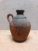 Handgemaakte terracotta kruik – 20 cm – rustiek aardewerk, Ophalen of Verzenden