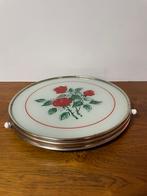 Vintage taart plateau rozen jaren, Ophalen of Verzenden, 2de hands, ., .