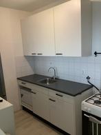 Keukenblok en bovenkasten, Ophalen, Gebruikt, Wit, Enkelwandige keuken