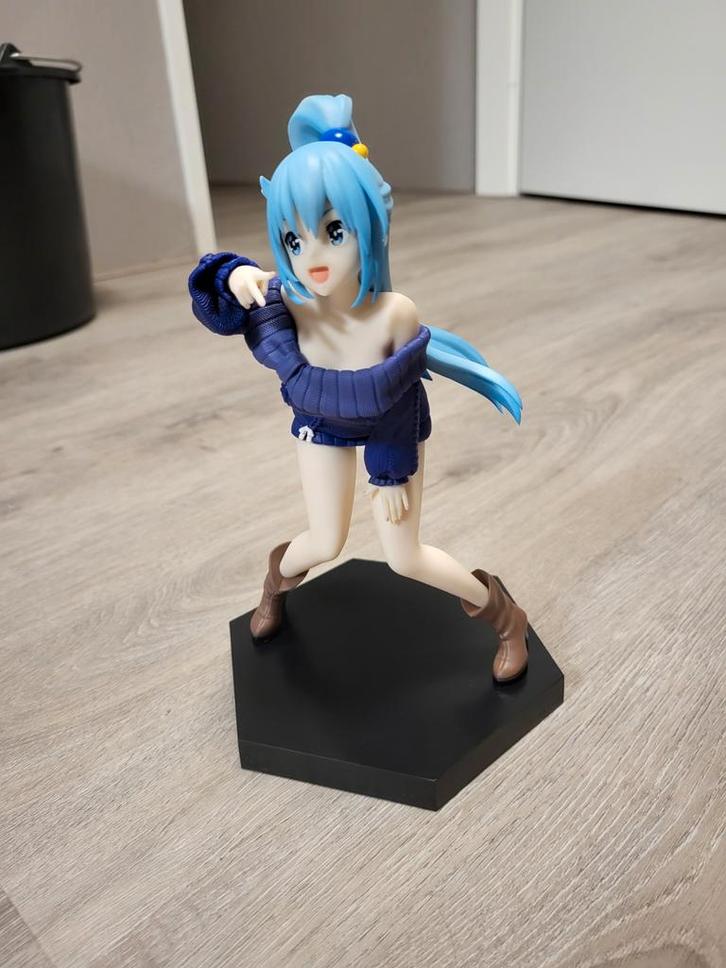 Konosuba Aqua Anime Figuur (Doos inbegrepen), Verzamelen, Poppetjes en Figuurtjes, Zo goed als nieuw, Ophalen of Verzenden