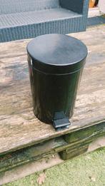 Zwarte pedaalemmer - praktisch en stijlvol!, Kunststof, Gebruikt, Met pedaal, Ophalen of Verzenden