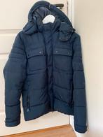 Heren winterjas, mooi blauw met capuchon, maat M, Kleding | Heren, Jassen | Winter, Ophalen of Verzenden, Gedragen, Jack & Jones