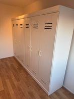 2x Woood Connect 3-deurs kledingkast (wit grenen), Huis en Inrichting, Kasten | Kledingkasten, Ophalen, 100 tot 150 cm, Zo goed als nieuw