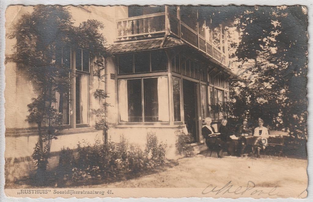 Hilversum - 1067 - twa: "Rusthuis" - Soestdijkerstraatweg 41, Verzenden, 1920 tot 1940, Noord-Holland