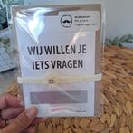Kraskaart "wil je onze ringdrager zijn?" met haarbandje, Ophalen of Verzenden, Nieuw