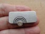 antiek zilveren Art Deco broche [1017], Sieraden, Tassen en Uiterlijk, Broches, Met kristal, Verzenden, Minder dan 4 cm, Zo goed als nieuw