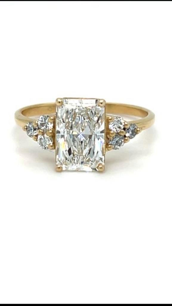 Prachtige verloofingsring, Sieraden, Tassen en Uiterlijk, Ringen, Zo goed als nieuw, Dame, Goud, Ophalen of Verzenden