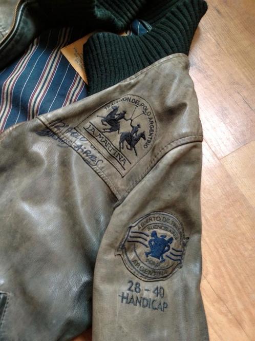 Fraai vintage leren casual jack!, Kleding | Heren, Jassen | Zomer, Zo goed als nieuw, Maat 56/58 (XL), Grijs, Ophalen of Verzenden