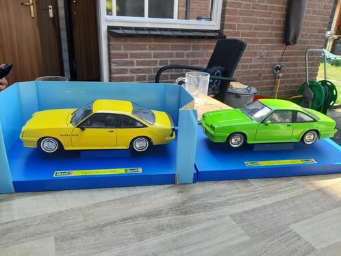 Opel Manta revell geel met ronal turbo wielen, Hobby en Vrije tijd, Modelauto's | 1:18, Zo goed als nieuw, Auto, Revell, Ophalen of Verzenden