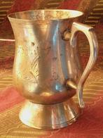 Mooie zware oude silverplate beker uit Engeland 11,2 cm., Ophalen of Verzenden