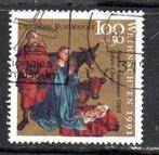 ‹(•¿•)› duitsland # m 1581 kerstzegel, Verzenden, BRD, Gestempeld