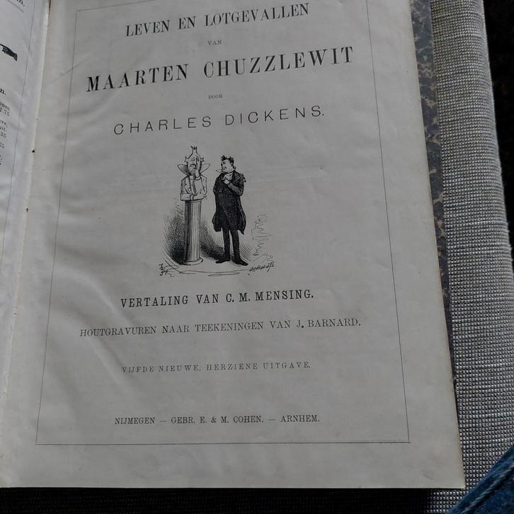 Maarten Chuzzlewit - Charles Dickens, Antiek en Kunst, Antiek | Boeken en Bijbels, Ophalen of Verzenden