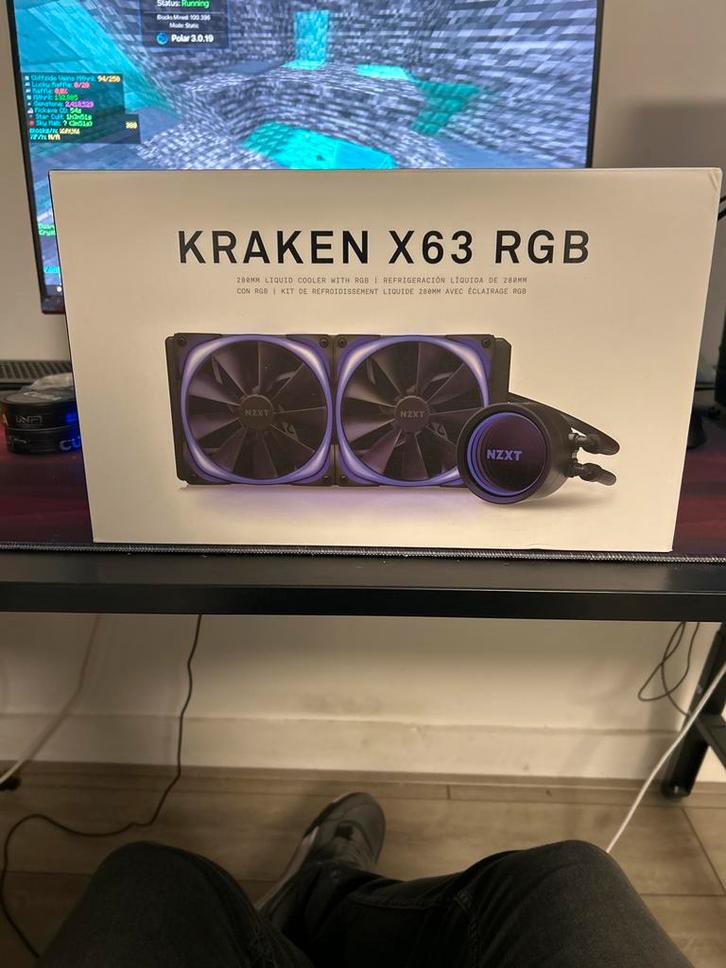 Computer Radiator - Waterkoeling Kraken x63 RGB, Computers en Software, Computerkoelers, Gebruikt, Waterkoeling, Ophalen of Verzenden