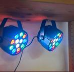 2 Nieuwe Led Par disco lichten met DMX, Muziek en Instrumenten, Ophalen of Verzenden, Zo goed als nieuw, Licht, Kleur