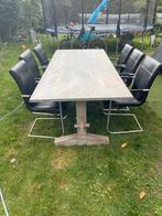 Eettafel  6 Henders & Hazel Stoelen, Huis en Inrichting, Tafels | Eettafels, Ophalen, Gebruikt, 100 tot 150 cm, Vijf personen of meer