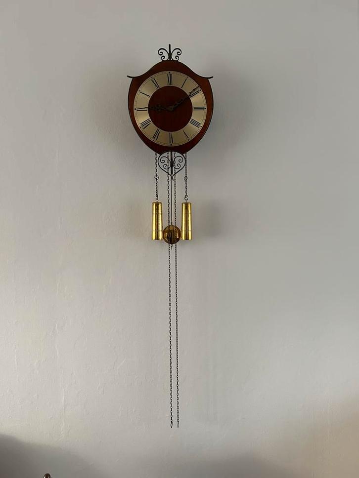 Vintage Wandklok met Slinger, Antiek en Kunst, Antiek | Klokken, Ophalen