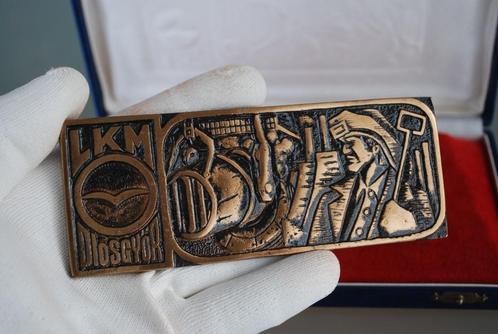 Lenin Metallurgische Werken (LKM) Brons in Originele Doos, Antiek en Kunst, Curiosa en Brocante, Ophalen of Verzenden