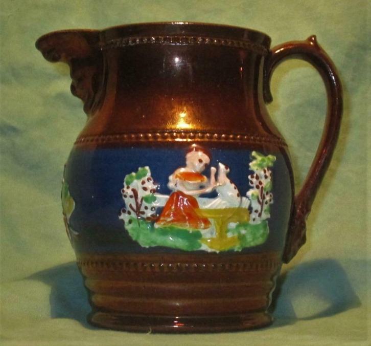 Antiek goudsteen kannetje, Antiek en Kunst, Antiek | Keramiek en Aardewerk, Ophalen of Verzenden