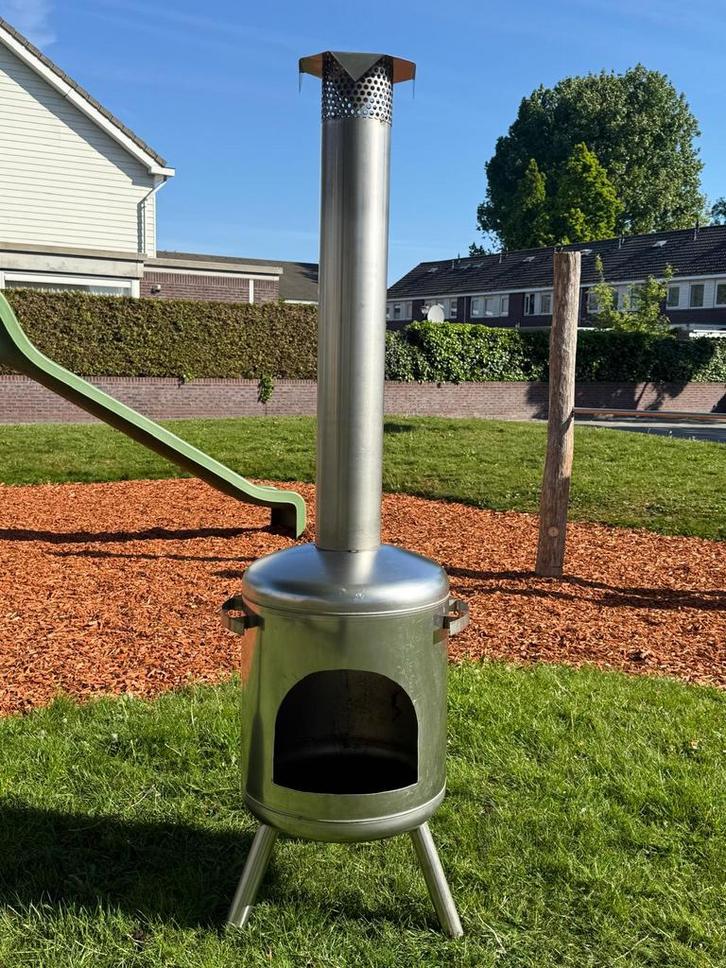 Rvs tuinkachels tuinhaard buitenhaard terrashaard, Tuin en Terras, Tuinhaarden, Nieuw, Ophalen of Verzenden