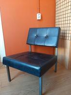 Gijs van der Sluis model 36DLA leren fauteuil, Ophalen, Gebruikt, 75 tot 100 cm, Metaal